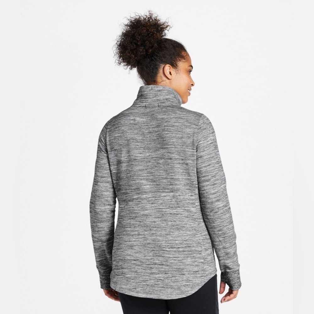 L.L. Bean Heathered Gray Cowl-Neck Pullover - Picture 3 of 15